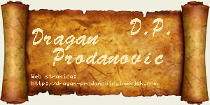 Dragan Prodanović vizit kartica